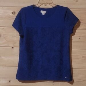 Calvin Klein Royal Blue Women's Blouse Size M 19x24